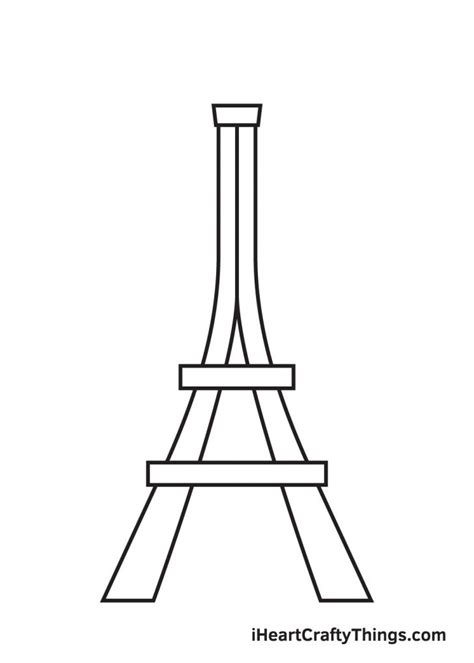 Eiffel Tower Drawing How To Draw An Eiffel Tower Step By Step
