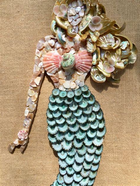 Seashell Mermaid Etsy Shell Crafts Seashell Crafts Shell Crafts Diy