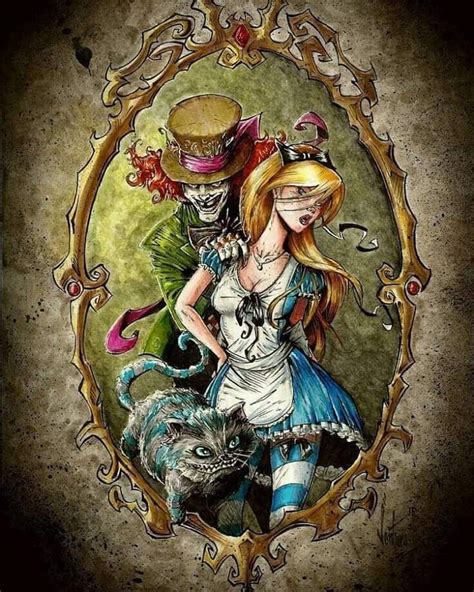 Albums 90 Background Images Twisted Alice In Wonderland Drawings Latest