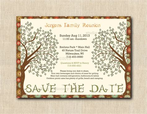 It can be transmitted through internet committing the hard copy into the participants or. FREE 13+ Sample Family Reunion Invitation Templates in PSD ...