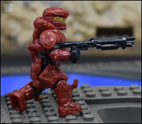 Halo Construx Mega Bloks Unsc Crimson Spartan Enforcer Figure 97349