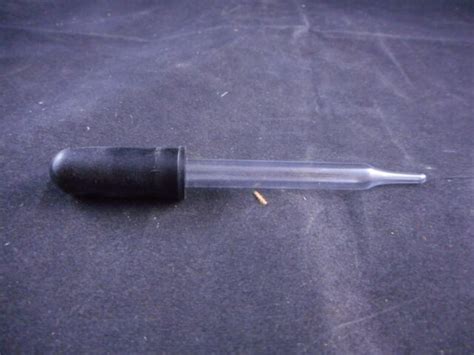 Laboratory Glass 1ml Reusable Medicine Dropper Rubber Bulb Straight Tip