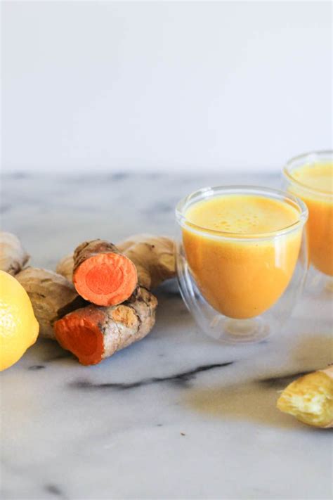 Lemon Ginger Turmeric Wellness Shots Recipe Flora Foodie Recipe Wellness Shots Fresh