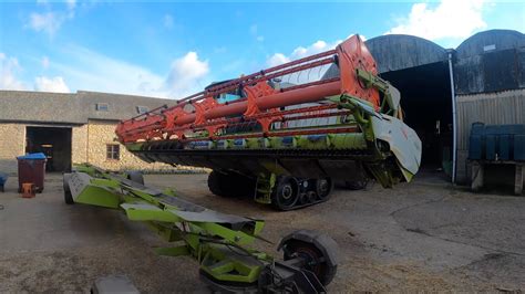 Cleaning Down The Combine Header And Loading Up Seed Youtube