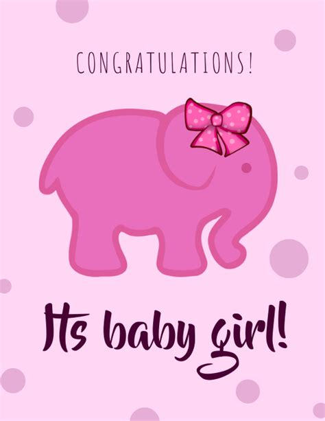 Baby Congratulations Card Template Postermywall