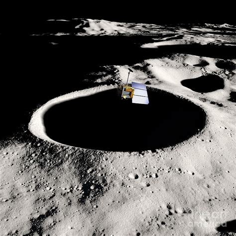 Lunar Reconnaissance Orbiter Over The Moon Photograph By Nasas