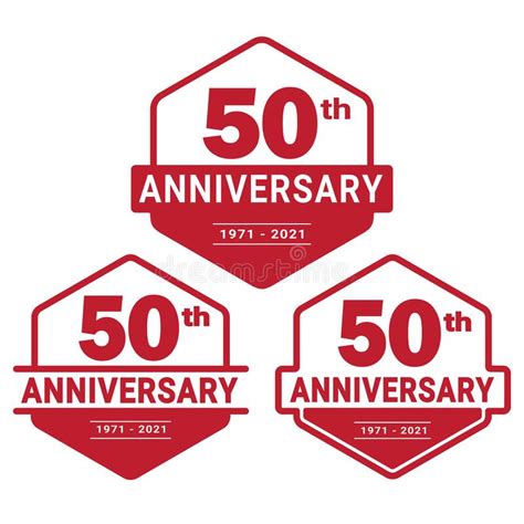 50 Years Anniversary Celebration Logotype 50th Anniversary Logo