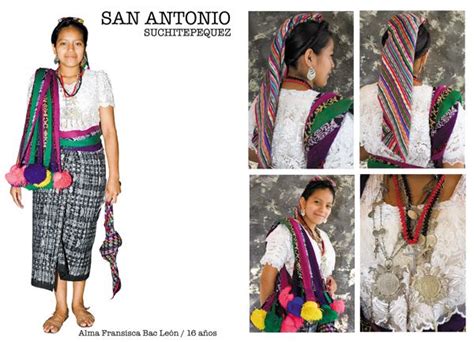 Traje típico de San Antonio Suchitepequez Folk Costume Costumes San