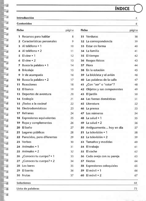 Vocabulario Activo 1 Fichas Con Ejercicios Fotocopiables Elemental