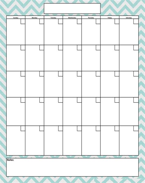 Printable Blank Monthly Calendar Excel Templates Monthly Calendar