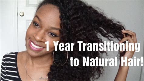 Hair 1 Year Transitioning To Natural Hair Youtube
