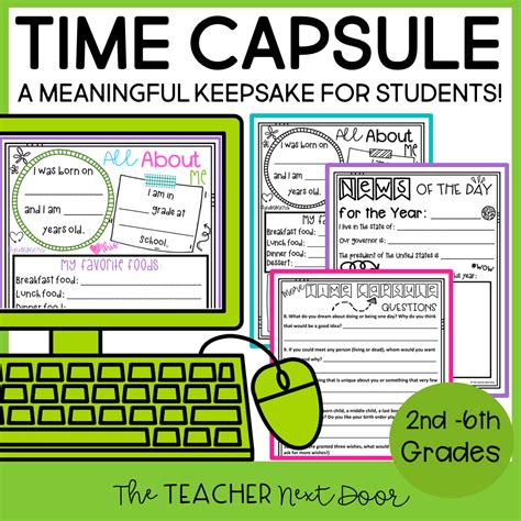 End Of The Year Time Capsule Print And Digital The Teacher Next Door