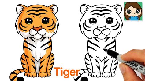 Easy Drawings To Draw Tiger