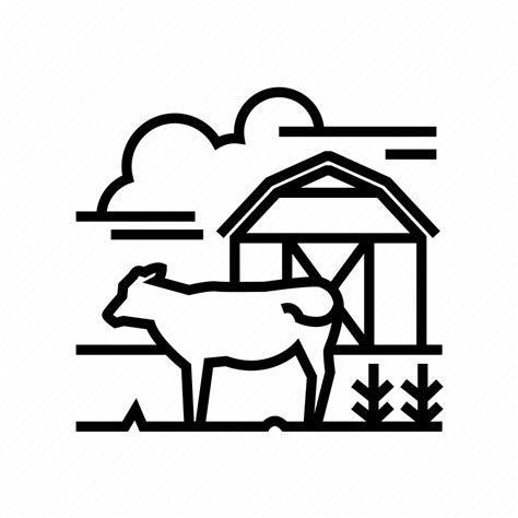 Agriculture Cattle Farm Farm Farm House Farming Icon Download On