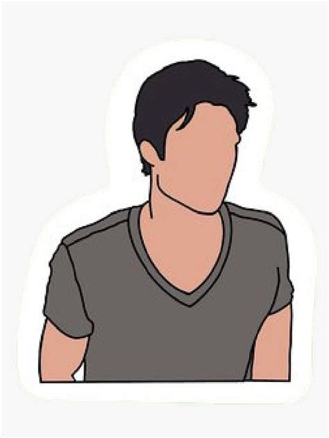 Damon Salvatore Sticker For Sale By Alisonkerr13 Redbubble