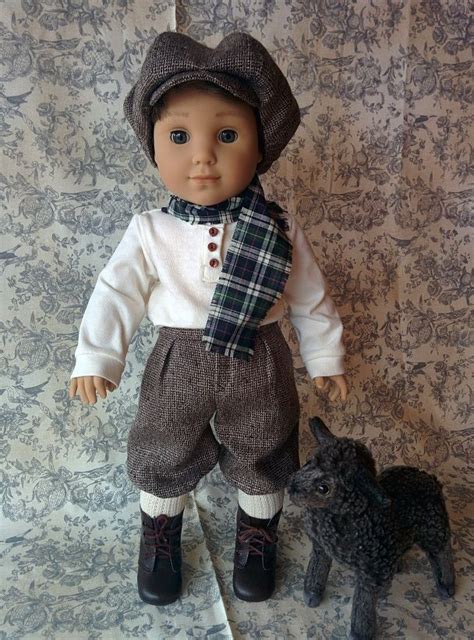 Logan American Boy Doll In Brown Tweed Knickers