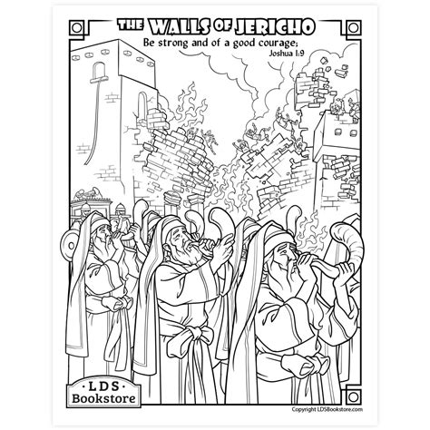 Free Joshua And The Promised Land Coloring Page Download Free