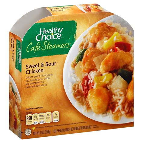 In general, you can usually gently rewarm a. Healthy Choice Cafe Steamers Sweet & Sour Chicken - Shop ...