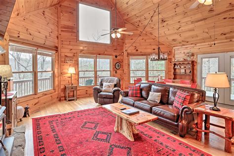 New Cherry Log Vacation Rental Cabin W Hot Tub Home Rental In