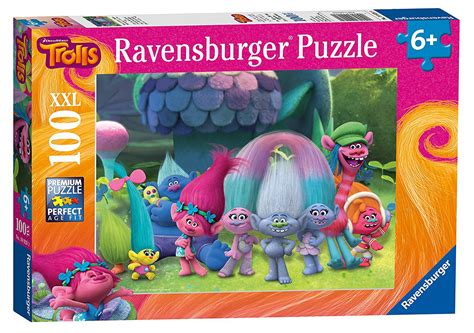 Trolls Xxl 100 Piece Jigsaw Puzzle Game 4005556109289