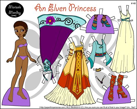 Marisole Monday An Elven Princess Full Color Paper Doll