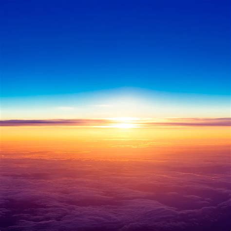Hd Wallpaper Ipad Air Sunrise Horizon Sky Landscape Sunset