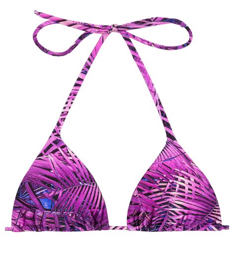 Bikini Tops Purple Triangle Bikini Top Top Ultra Violet Hot Pant