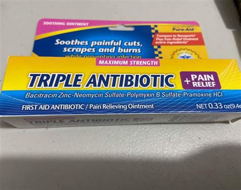 Pure Aid Triple Antibiotic Pain Relief Ointment 94g Lazada Ph