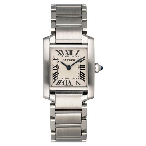 Cartier Tank Solo Python Pattern Stainless Steel Ladies Watch W5200020 For Sale At 1stdibs