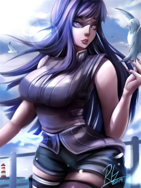 Hinata Hyuga Background 4k Wallpaper Sun