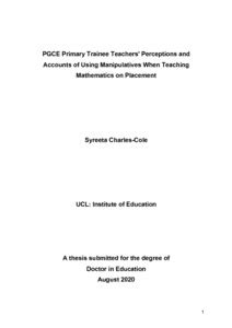 pgce primary trainee teachers perceptions  accounts