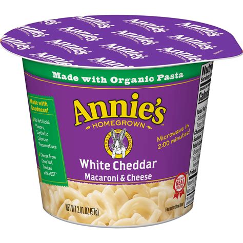 Annies Homegrown White Cheddar Macaroni And Cheese 201 Oz Macaroni