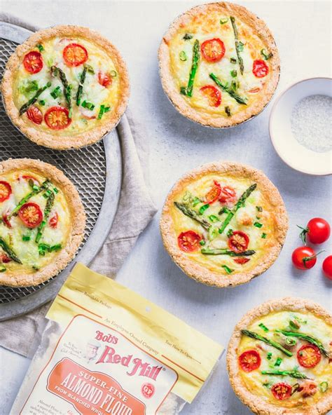 Tomato Asparagus Small Quiches Meal Prepgluten Free Vegetarian One