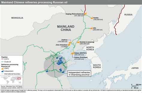 Russia Crude Oil Pipeline Capabilities To Mainland China The Espo