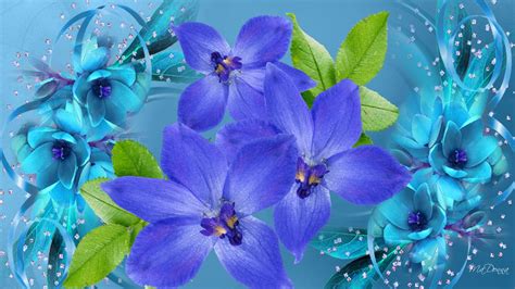 Blue Flowers Background 49 Images