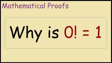 Prover sends the verifier all the commitments he made in step 1 and step 2 along with the proof from step 2. Why is 0! = 1 (Proof) - YouTube