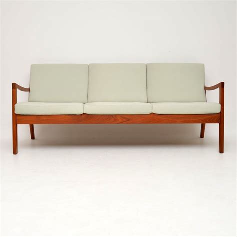 1960s Danish Teak Vintage 3 Seat Sofa By Ole Wanscher Retrospective
