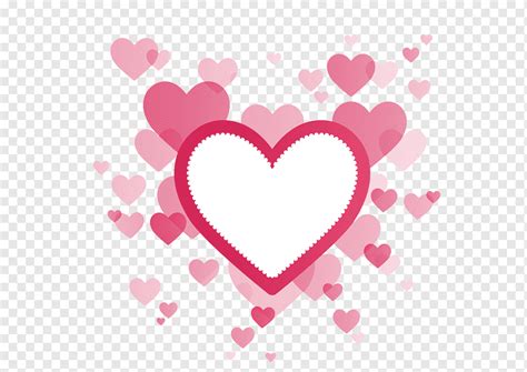 Heart Shaped Frame Pink Heart Shaped Fade Png Pngwing