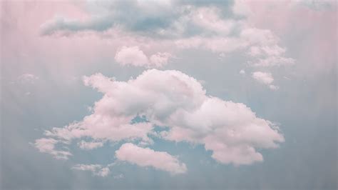 Download Wallpaper 2048x1152 Clouds Sky Porous Pastel