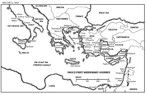 Printable Blank Map Of Journeys Of Paul Free Printable Templates