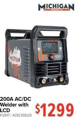 Michigan 200a Ac Or Dc Welder With Lcd Offer At Total Tools