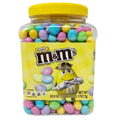 Easter Mandms Easter Peanut Pantry Jar 62 Oz Candyfunhouseca