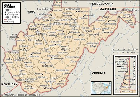 State And County Maps Of West Virginia