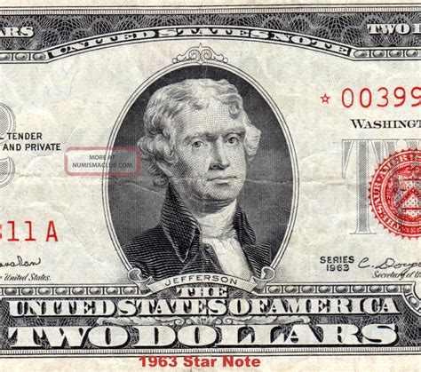 1963 Two Dollar United States Star Note