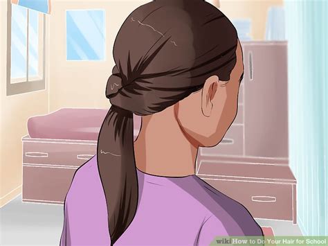 Though thin hair does look damp this can be resolved too. 3 Ways to Do Your Hair for School - wikiHow