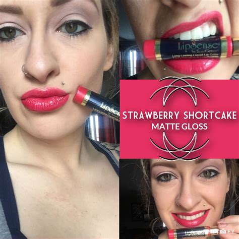 Matte Gloss Lipsense Strawberry Shortcake Lipstick Beauty