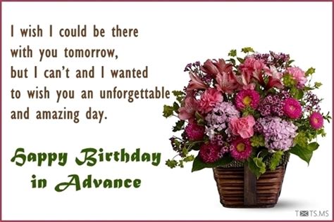 Advance Happy Birthday Wishes Messages Quotes Images