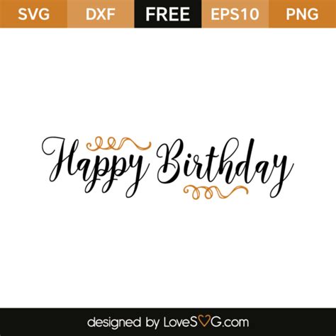 Happy Birthday - Lovesvg.com