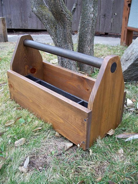 Hand Crafted Wood Tool Tote Wood Tool Box 6800 Via Etsy Wood