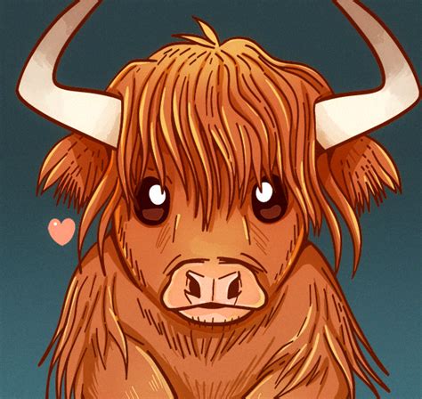 Scottish Highland Cow By Sarahrichford On Deviantart Highland Cow Art